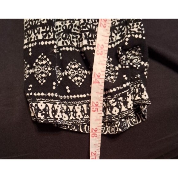 Anthropologie l Hei Hei Rhodes Gray Black Patterned Jumpsuit Keyhole Back XS - Picture 11 of 15